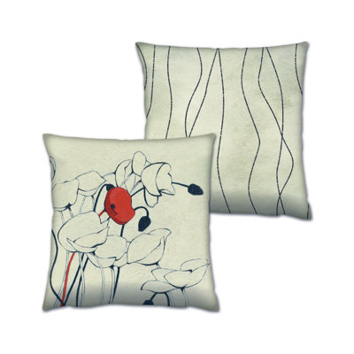 Ensemble de coussins de qualité supérieure (2 pièces), 17,0 x 17,0 pouces | 50% coton / 50% polyester, lavable et repassable | Rembourrage en silicone souple, housses amovibles avec fermetures à glissière dissimulées | Idéal pour le salon et l'ext?