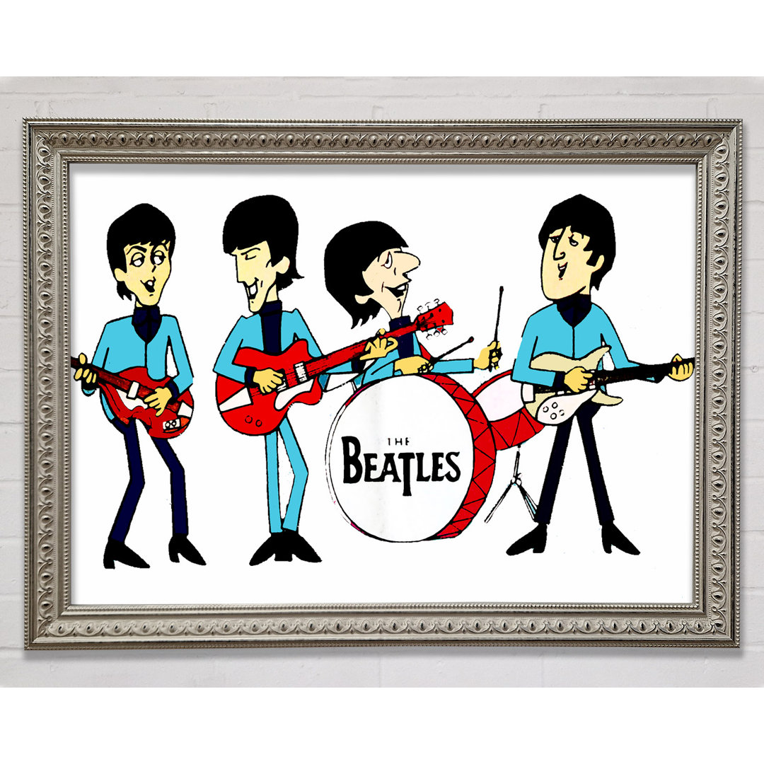 Early Beatles Silver - Einzelner Bilderrahmen Kunstdrucke