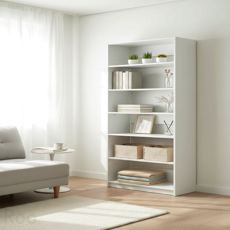 Dressing de 81 cm (32 po) avec cinq tablettes, collection Prosper - Finition blanche