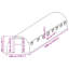  Greenhouse Replacement Cover (36 M²) 3X12x2 M Transparent