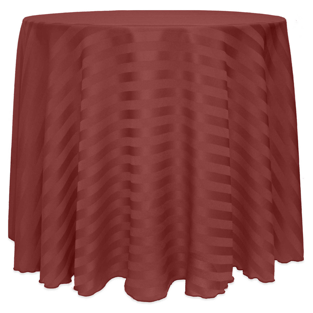 Latitude Run® Satin-Stripe Tablecloth Round Latitude Run® 