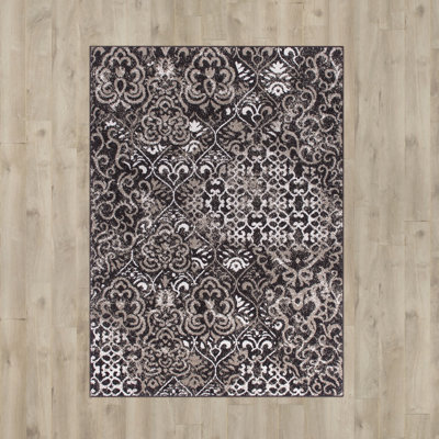 Tapis noir/gris area Horsham