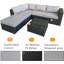 Ensemble de conversation modulaire avec coussins 4 pièces Idara-101531545-101531544