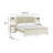 King Upholstered Wall Panel Bed