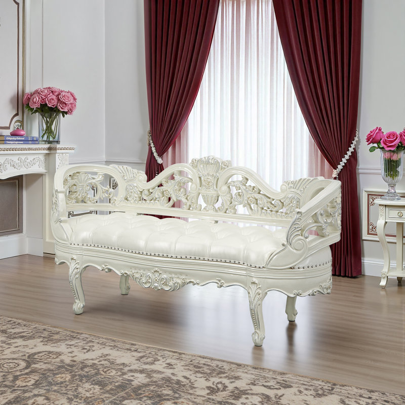 Banc en simili cuir Kamrul