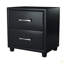 Contemporain durable en similicuir recouvrant la table de chevet 1pc