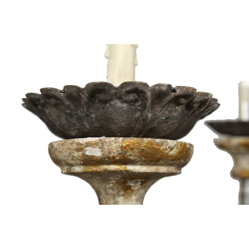 Lustre empire 6 lumières de style bougie Valeria