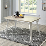 Keyiona Solid Wood Base Dining Table