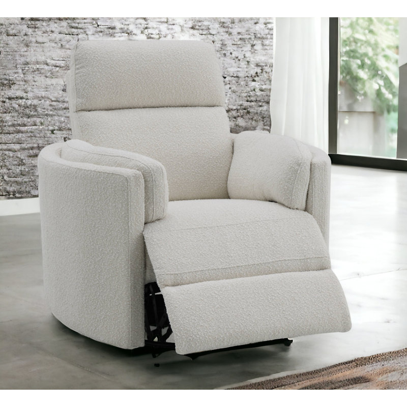 Fauteuil inclinable oscillant Sagen Beige Boucle, Beige Boucle