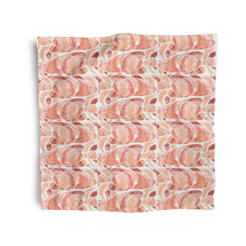Tanesha Polyester Square Napkin, Coral