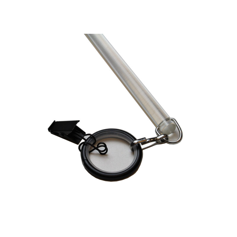 Accessoire de rideau Malott, L 48 po, Noir