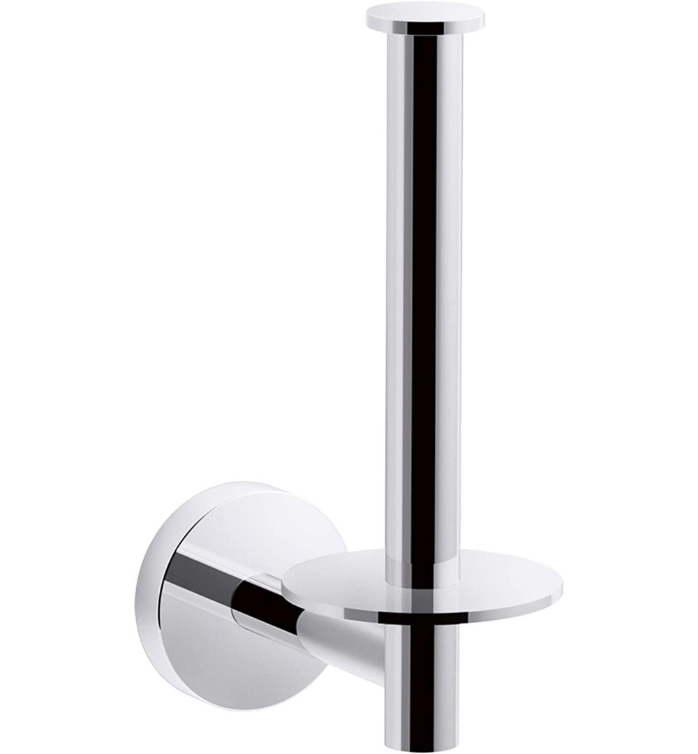 Elate rVertical Toilet Paper Holder, Wall-Mount Bathroom Toilet Paper Holder Kohler 