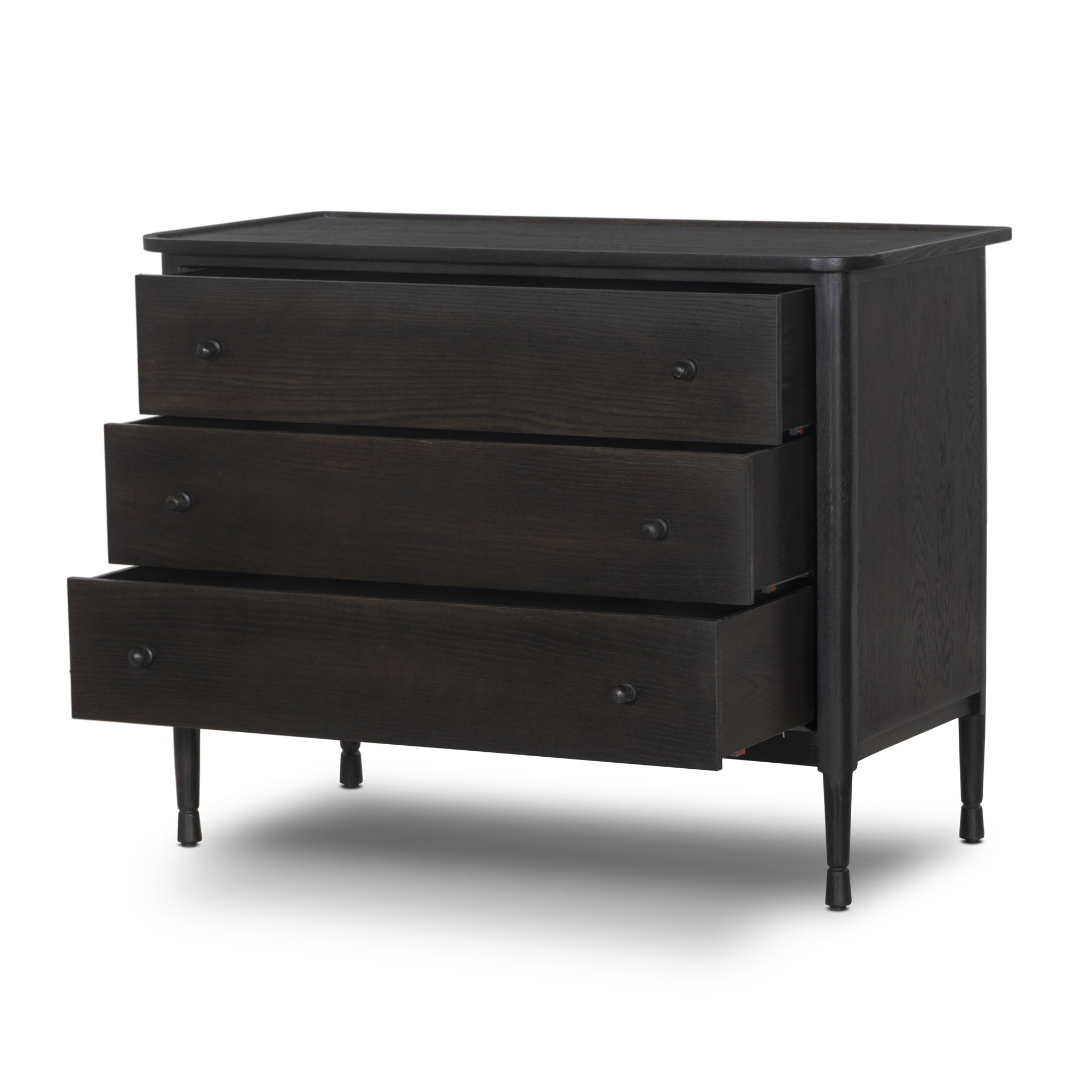 Franny 3 Drawer Chest, Espresso Oak Veneer