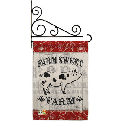 Double Sided 18.5'' H x 13'' W Polyester Animal Flag Set