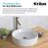 Thin ceramics Circular Vessel Bathroom Sink