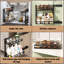 Rangement sous l'évier pour la cuisine avec glissières en métal, organisateurs de salle de bain à 2 niveaux, tiroir de rangement coulissant pour armoire murale, support de poids (40 x 40 cm)