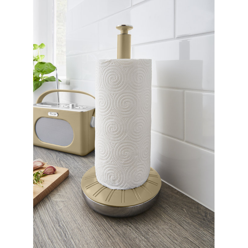 Swan Retro Towel Pole and Mug Tree, Cream