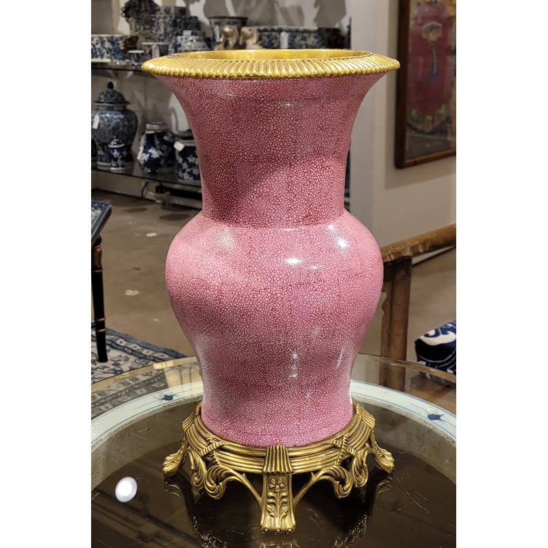 Pink Handmade Porcelain China Table Vase