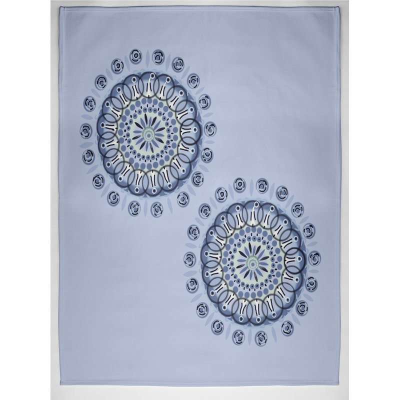Couverture Sea Sea, L 60 po x l 50 po, Gloire fanée (bleu clair / bleu marine)