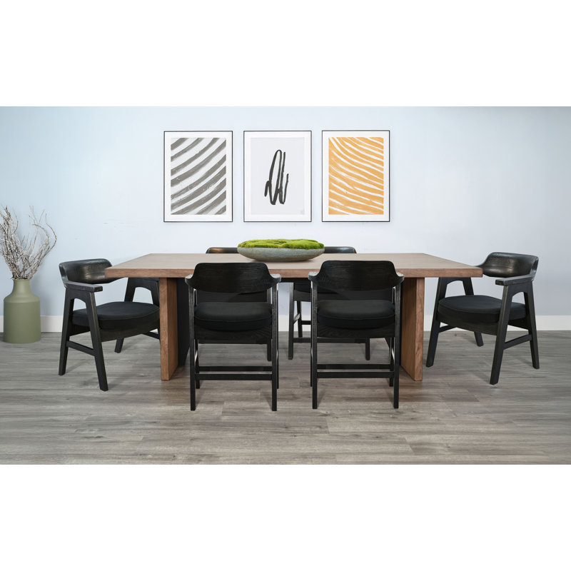 Modern Rectangular Arch Table 7-Piece Dining Set