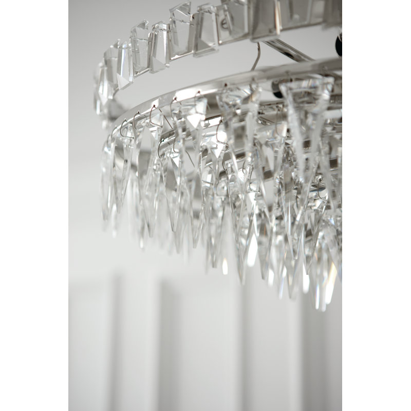 Trillion 10 - Light Semi Flush Mount, Polished Nickel