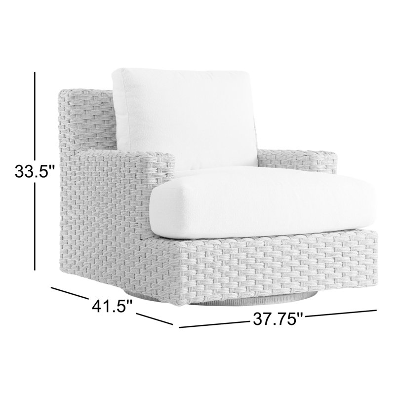 Bernhardt Trieste Outdoor Swivel Chair
