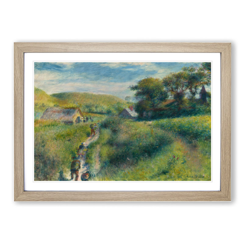 The Mussel Harvest by Pierre-Auguste Renoir - Picture Frame Painting, 27cm H x 36cm W x 2cm D, Oak Framed