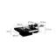 Simple square marble coffee table set-1647627378