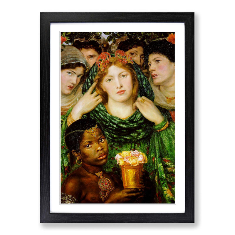 Dante Gabriel Rossetti - Single Picture Frame Painting, Black