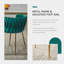 Chaise d'appoint rembourrée en velours Evanni-333893692-316044269