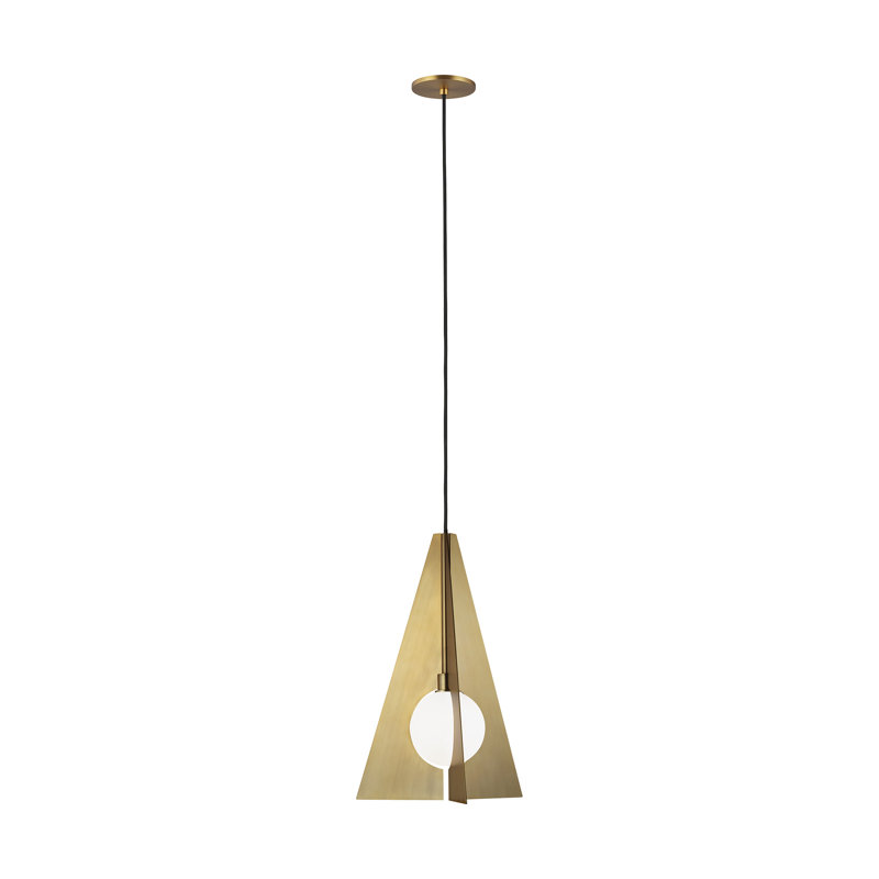 Orbel 1 - Light Pendant, No, Gold, 25" H x 17.8" W x 17.8" D