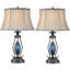 Lampe de table 27 po Revmet Gunmetal avec lampe en verre transparent Revere-1398757120