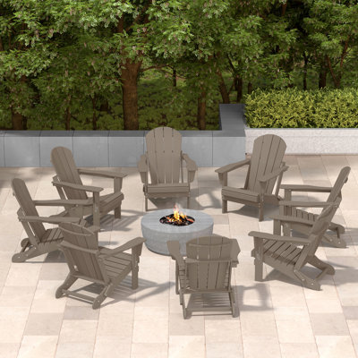 Vinnie Foldable Outdoor Adirondack Chair