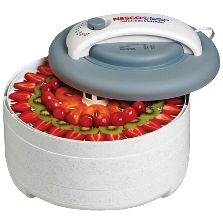 Waring Professional Electric 5 Stackable Round Tray Dried Food Dehydrator  Lid