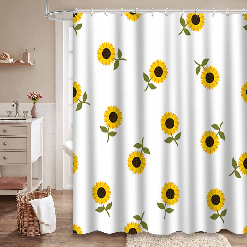 Rideau de douche imperméable avec 12 crochets SunfolkArt, L 72 po x l 84 po