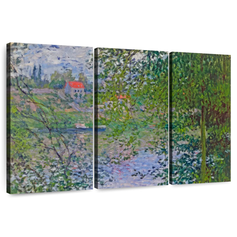 Tergel Ile De La Grande Jatte Through Trees, 20" H x 33" W