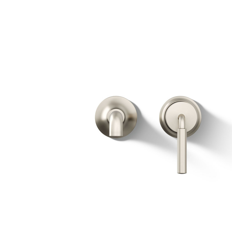 Tone Wall-Mount Single-Handle Bathroom Sink Faucet, Vibrant Brushed Nickel