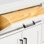 Meuble-lavabo simple Jameal de 36 po en bois massif avec comptoir en marbre de Carrare de 0,75 po et lavabo ovale dÃ©calÃ© Ã  droite-566077833-566077834-598961052