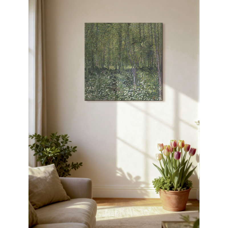 "Trees and Undergrowth", reproduction sur toile tendue, H 18 po x l 18 po