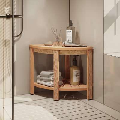 Kerstetter 17.12'' W Polystyrene HIPS Corner Shower Bench