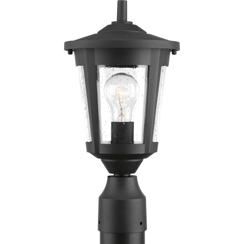 Tête de lanterne à 1 lumière H 15 po Meador, Noir