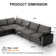 130" L-Shaped Sectional Sofa, 6-Seater Modular Couch With Pu Upholstery Sofa