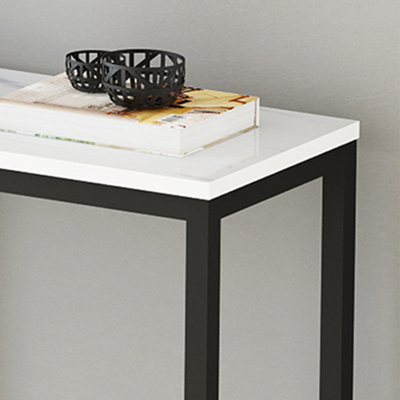 Console Table, Black, 31.5" H x 39.4" W x 11.8" D, Gold