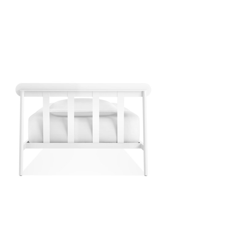 Goodie Metal Open-Frame Bed, White, Twin