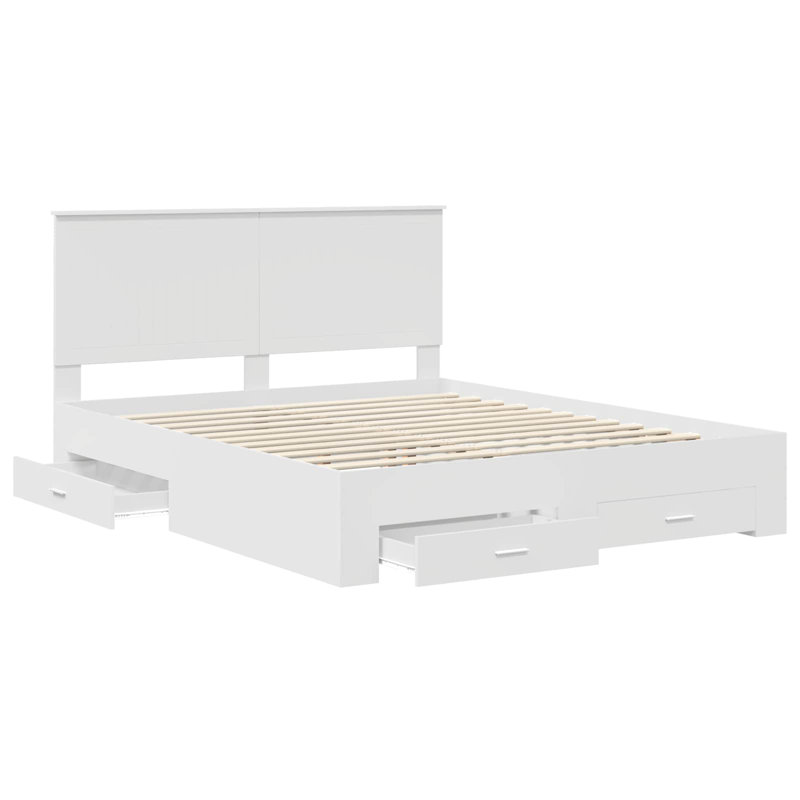 Bed, White, European Kingsize (160 x 200 cm)