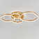 Tavin 5-Light 110cm Golden Loops LED Semi Flush Mount Light