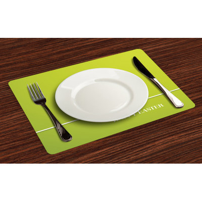 Polyester Abstract Rectangle Placemat