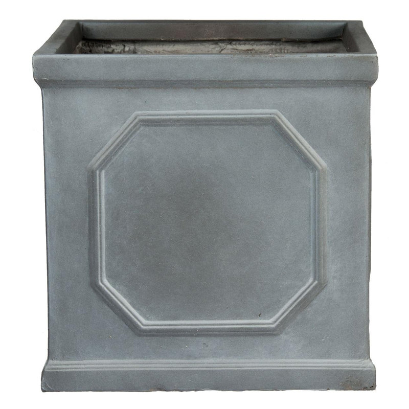 Handmade Planter Box, 22cm H x 22cm W x 22cm D, Grey