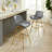 Abingdon Swivel Upholstered Counter Stool with Metal Frame-1640533264