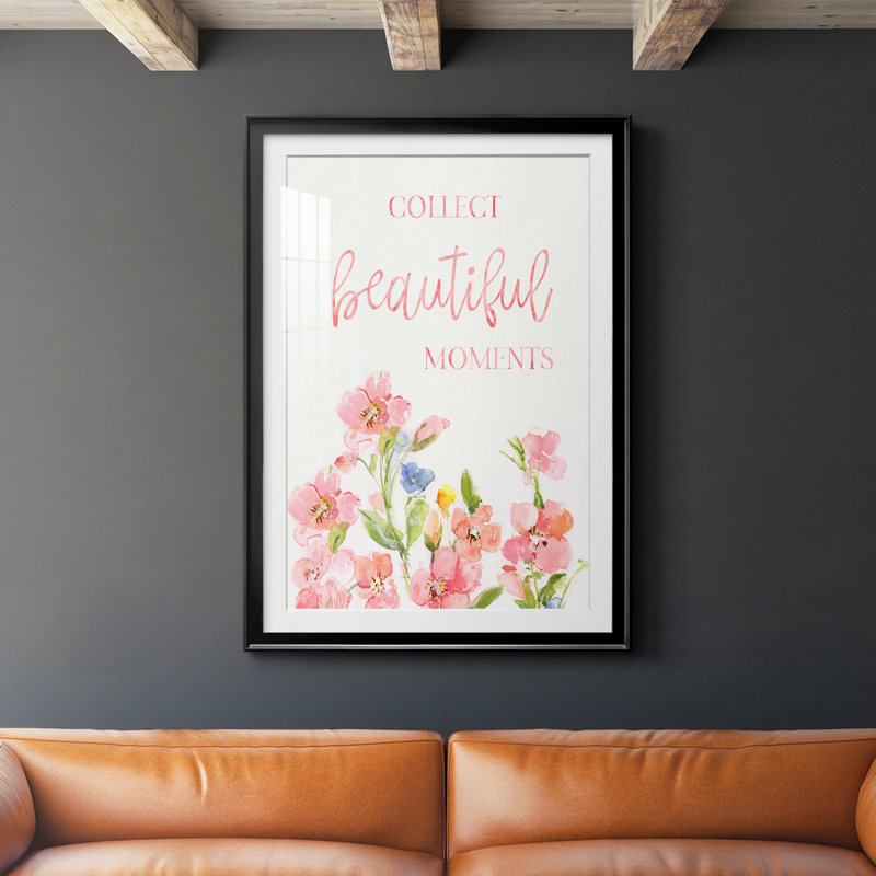 Beautiful Moments - Single Picture Frame Print, 42.5" H x 30.5" W x 1" D, Black